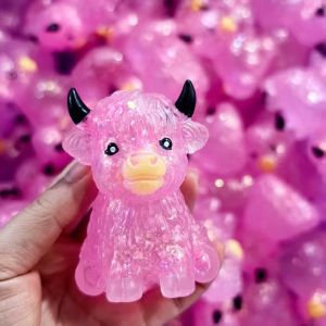 Highland Cow Squishy Toy Stress Relief Squeeze Toy Sensory Fidget Animal Squishy Soft Stress Ball Kids Gift Mainan Squishy Lembu Highland Mainan Picit Anti Stres Sensori Fidget Bola Tekan Lembut Hadiah Kanak Kanak高山牛捏捏乐解压玩具可爱动物软胶挤压玩具手指捏捏球感官减压玩具儿童创意礼物 A587