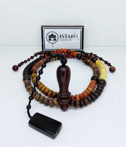 tasbih kombinasi 10 macam kayu bertuah formasi terbaru