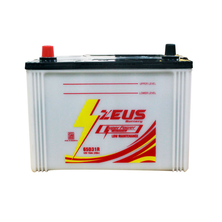 Aki Mobil Pajero N70 65D31R merk Zeus Battery Super Power Aki Basah 12V