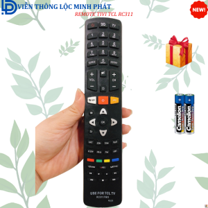Remote điều khiển tivi TCL SMART RC311 FMI3 điều khiển TV TCL các dòng LED / LCD - Tặng kèm pin
