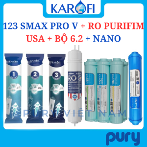 Bộ 11 lõi lọc nước Karofi cho máy nóng lạnh KAD-D66/D66S/D66M - Hàng chính hãng