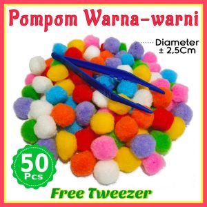 POMPOM / pom pom / pom-pom / sensory play - 25cm free twezeer mini
