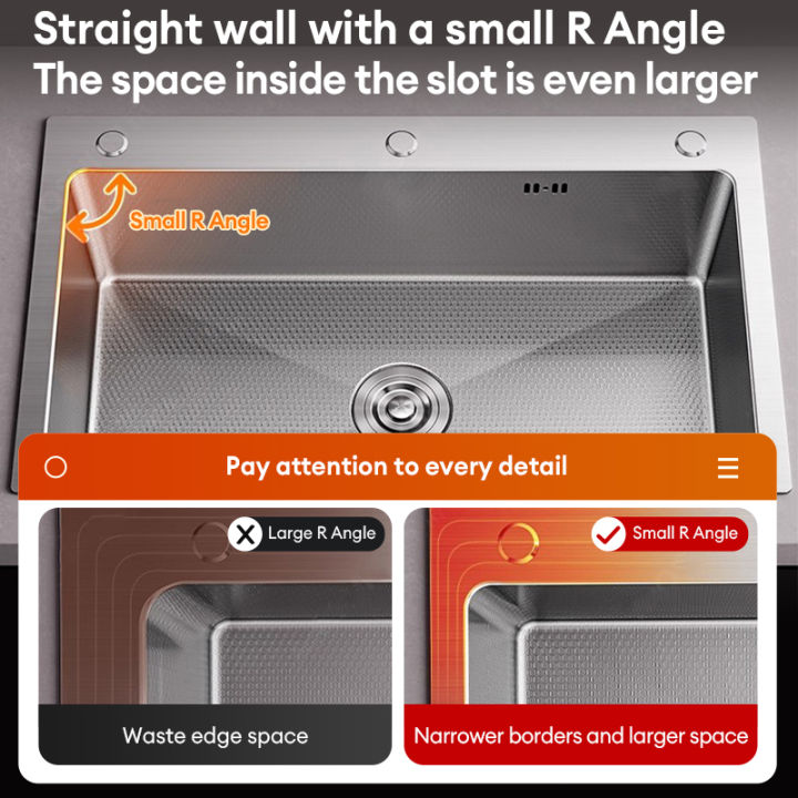 Lababo Ph LXL304 Stainless Steel Kitchen Sink Complete Set Honeycomb Embossed ...
