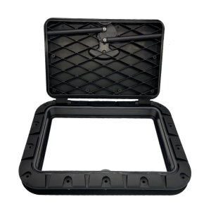 Ergonomic Handle Marine Access Hatches UV Stabilized ABS Plastic 25x35cm Deck Plate Suitable For Watercrafts Boats Kayak