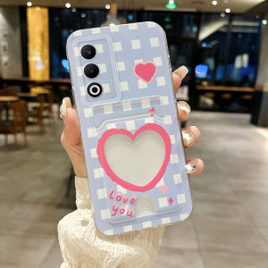 Phone Case for OPPO A5i pro A5x A5 pro 5g Cute Heart Shape Pattern with Card Pocket Design Soft Silicone Casing for OPPO A5ipro A5pro 5g New 2025 Phone Cover Case