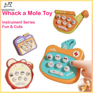 SKISOPGO Baby Mini Whack A Mole Toy Pop It Fidget Relieve Stress Early Learning Interactive Toys for Kids
