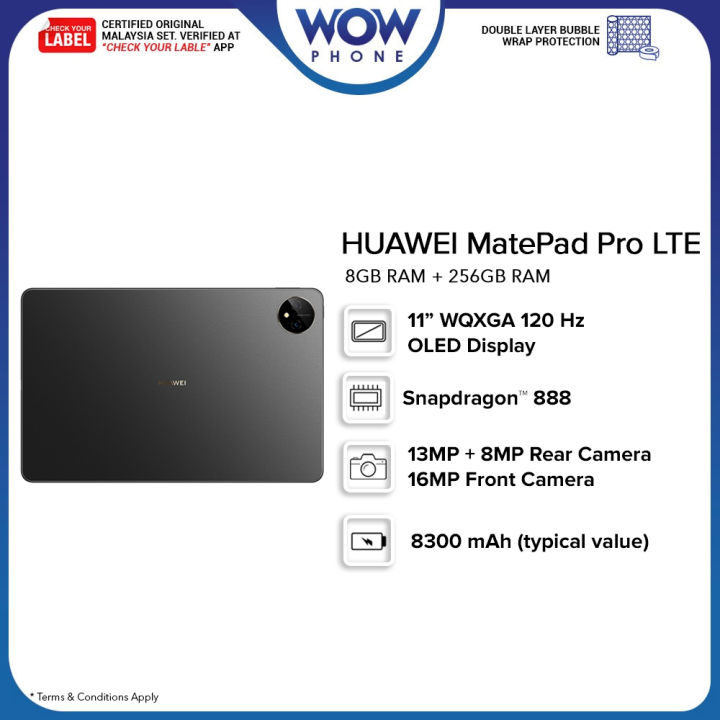 [READY STOCK] HUAWEI MatePad Pro 11 LTE [8GB RAM | 256GB ROM] 1 Year ...