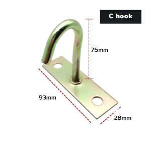 2pcs Stainless Steel Top Hook Fan Hook Household Hook Sandbags Fixed Accessories Chandelier Hook Wall