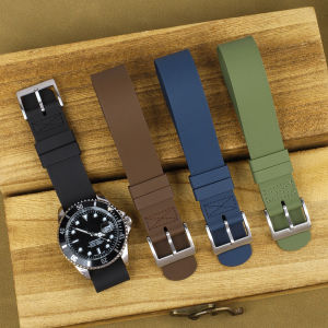 FKM Fluoro Rubber Watch Strap 20mm 21mm 22mm Durable Military Wristband for Tudor for Omega for Rolex Waterproof Watch Band2026