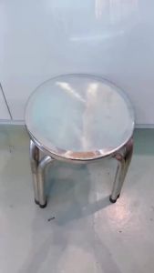 Metal Chair Stainless steel chair Round Metal Stool Dining Chair Outdoor Chair Stool  Stackable