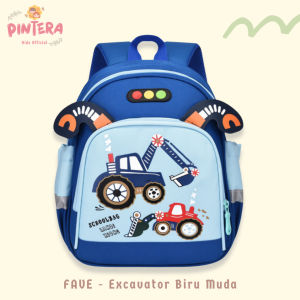 Pintera - Tas Sekolah Anak Laki - Laki TK PAUD Ransel Excavator - Lava