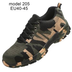 TRENY 204 Safety Shoes Anti Slip Anti Smash Protective Steel Toe Cap Boots Men Shoes Kasut Lelaki Kasut Kerja