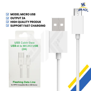 [KN ACC] KABEL DATA CHARGER MICRO USB 2A FAST CHARGING FOR OPPO F1 F1S F3 F5 F7 F9 A3S NEO 7 NEO 9 A