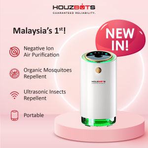 HouzBots [Powerful 3 in 1] Mosquito Repellant / Killer & Air Purifier & Ultrasonic MozzieBots MU-100