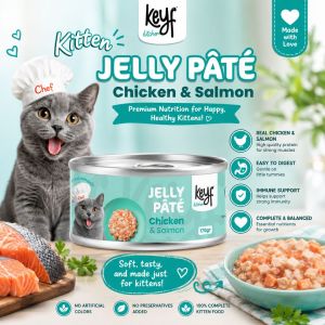 Keyf Kitchen Jelly Pâté 170g A Delicious Everyday Meal for Kittens & Adult Cats