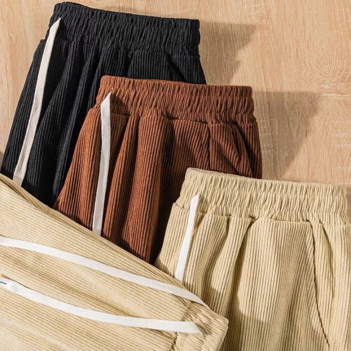 Corduroy Shorts with Pockets