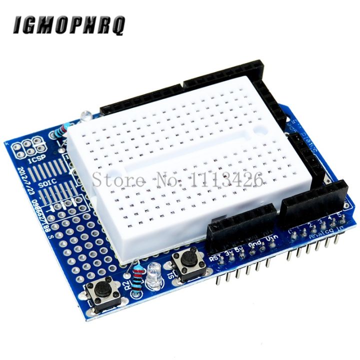 UNO Proto Shield prototype expansion board with SYB-170 mini bread ...