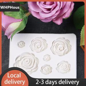 [COD] WHPHous Ship within 24 hours 3D Rose Flower Silicone Fondant Chocolate Mould Cake Decor Sugarcraft Mold
