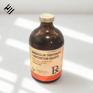 AMOX 15% + GENTA 4% Solution For Injection 100ml  FOR ANIMALS/FOR VETERINARY USE 100ML ONLY