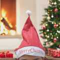 Soft Plush Christmas Hat Kids Adult Santa Claus Hats Red Christmas Decoration. 
