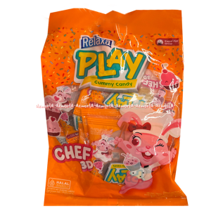 Relaxa Play Gummy 120gr Candy Permen Cars 3D 3 Dimensi Chef 3D Permen Jelly