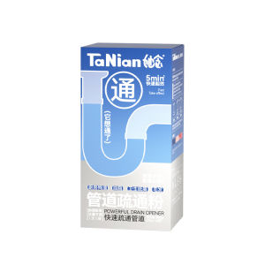 Drain Cleaning Foam Powder Powerful Clog Remover  Deodorizer Safe Pipes Kitchen Sink Bathroom Effective Pipe Unclogger Fresh Scent Degreasing Drain Cleaner Pipe Unclogger Foam Powder Odor Eliminating  6 bags/box