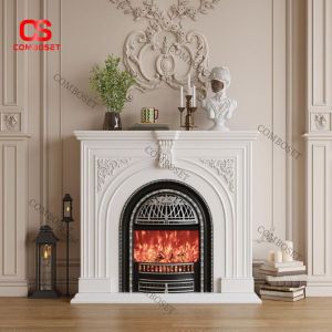 Lò Sưởi Điện Giả Cổ Điển Kiểu Châu Âu Thanh Lịch
