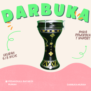 DARBUKA PALING MURAH 8 INCH DARBUKA KAYU ALAT MUSIK HADROH MARAWIS