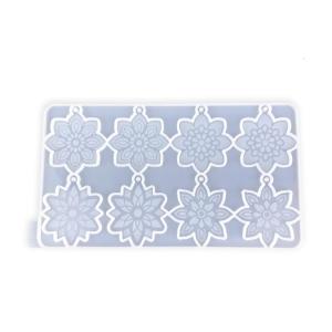 Customizable Flower Ear Pendant Silicone Mold Convenient Mold for Crafting Ear Creative Flower Ear Pendant Mold