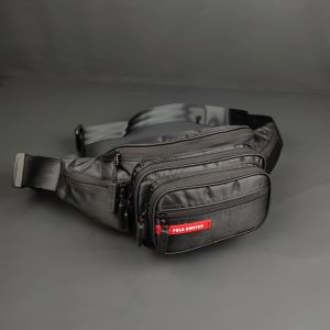 Waistbag Waterproof Polo Amstar Bahan Nilon Parasut Best Quality Resleting 7 Tas Pinggang Tas Selempang Bahu