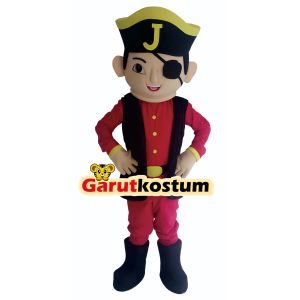 Kostum maskot badut  jarjit  setelan dewasa lucu karnaval