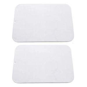 Set of 2 Practical Tinplate Slide Lid Boxes Sturdy Container for Organizing Craft and Miscellaneous Items Storage