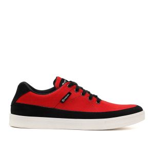 Sepatu Sneakers Pria Casual Skate Street Style Canvas Merah Napak Project