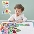 Hntob 27-28pcs 12M+ Flash Card Leaning Cards Kids Baby Education Early Educational Learning. 