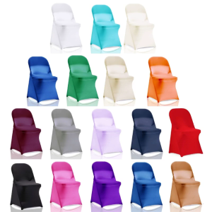 Stretch Chair Cover Folding Chair Protections Cover Home Decoration Ornament Wedding Birthday Dining Table Accessory