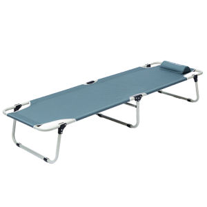 BMZAR giường gấp gọn thư giãn để cắm trại Văn phòng Nghỉ trưa Khẩn cấp Ngoài trời  67x190cm khung thép chắc chắn