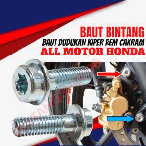 BAUT KALIPER PALA BABI DEPAN/BELAKANG ALL HONDA SUPRA X SMASH SUPRA FITNEW SATRIA FU KHARISMA SHOGUN 125 THUNDER KAZE BLIZ DLL HARGA 1pcs