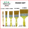 Kuas Cat Ukuran 1/2, 3/4, 1, 2 inch. 