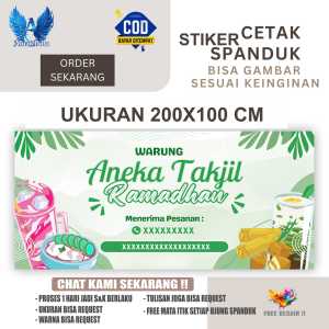 Cetak Spanduk Banner Warung Aneka Takjil Costom Desain