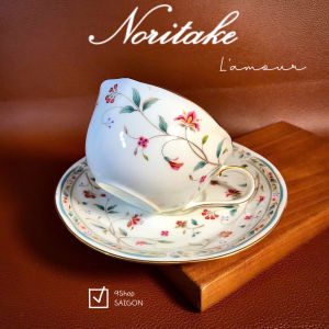 N0RITAKE 100%New - Lamour - 01 Set Trà Chiều Hoa Viền Vàng