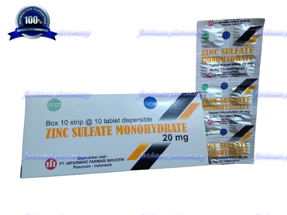 Zinc Tablet 20 mg  / Vitamin saat Diare atau Gangguan Pencernaan
