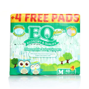 EQ Plus Jumbo Pack Medium 48 - Tape Baby Diapers