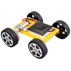 Mini Solar Powered Toy DIY Car Kit Children Educational Gadget Hobby Funny Science Educational Toy