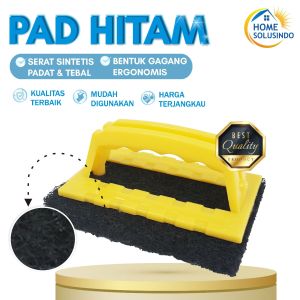 EZClean Black Pad Sikat Kamar Mandi Pembersih Kerak Lantai Dinding Keramik Serbaguna