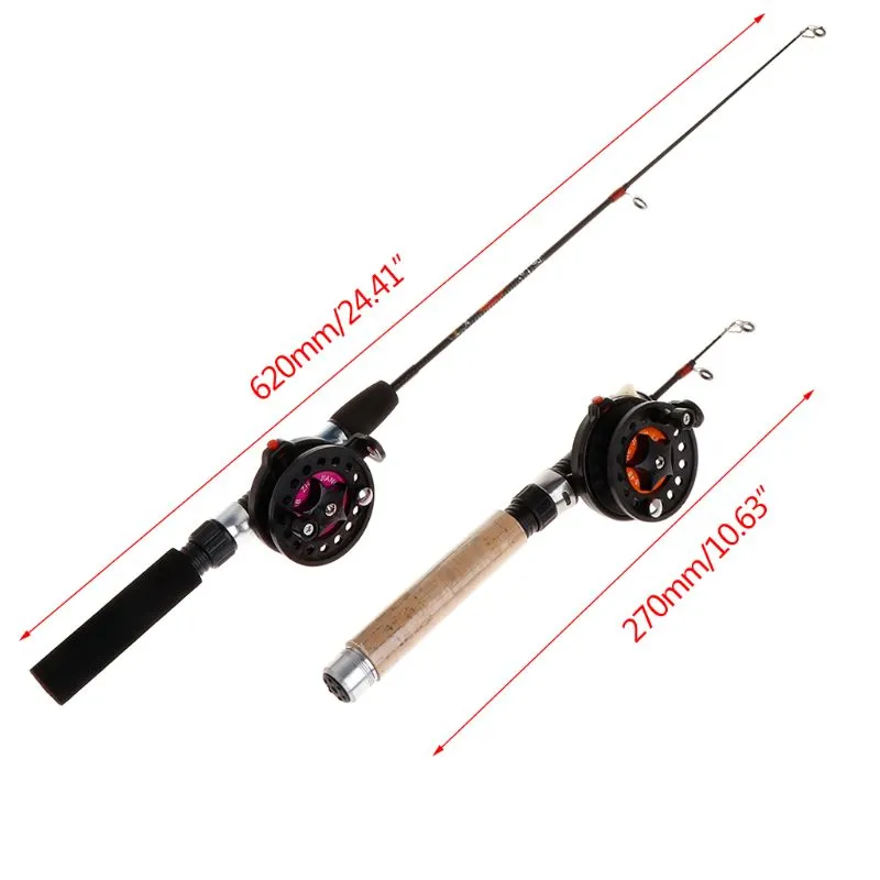 Fishing Rod]1 Set Fishing Rod With Fishing Reel Ultra Short