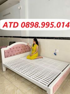 Giường sắt khung hộp 5x10 cao cấp kích thước 1m-1m2-1m4-1m6-1m8 dài 2m - Bảo hành 2 năm - freeship hcm (hình thật 100%)