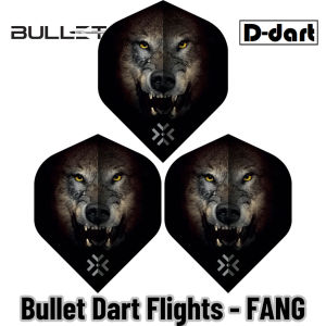 BULLET DARTS FLIGHT - Fang Standard 100 Micron Bullet Flights (SAYAP ARROW)