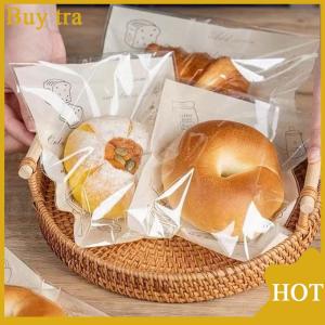 [Buytra] 50pcs tự dính con dấu túi nhựa cho bánh bao bì Croissant bên handmade Biscuit cookies bánh mì và bánh đóng gói