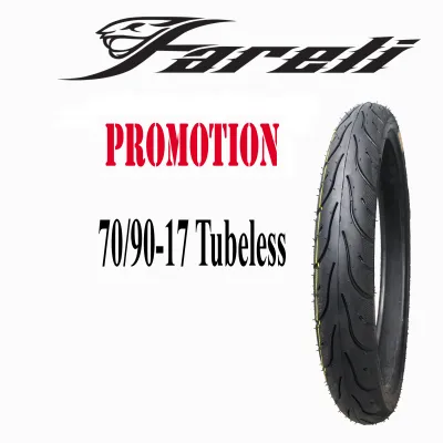Promotion Special Diamond Pilot Street 70/90-17 & 80/90-17 FARELI TYRE Saiz 17 Tubeless Tyre Motorcycle