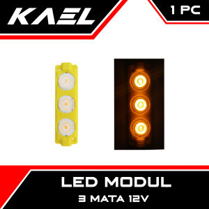 LED Modul 3 Mata 12V 3 Watt Variasi Kolong Motor Mobil Aquarium dll SMD DC 12 Volt 3W Lampu Waterproof Tahan Air Etalase Toko Pajangan Rak Universal